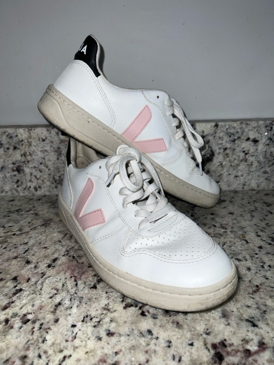 Veja Shoes - VEJA V-10 Bastille CWL Sneakers - White, Petal & Black 8